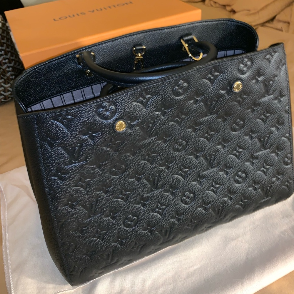 Black Louis Vuitton Montaigne GM-Empreinte Leather